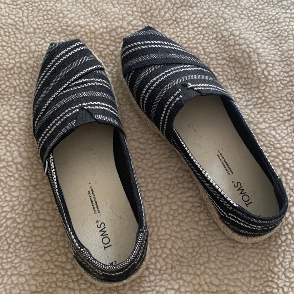 A pair of Toms Alpargata’s. They are new without tags…super cute and comfy.